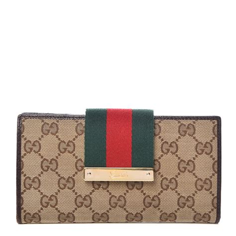 gucci brown wallet women's|brown gucci wallet with chain.